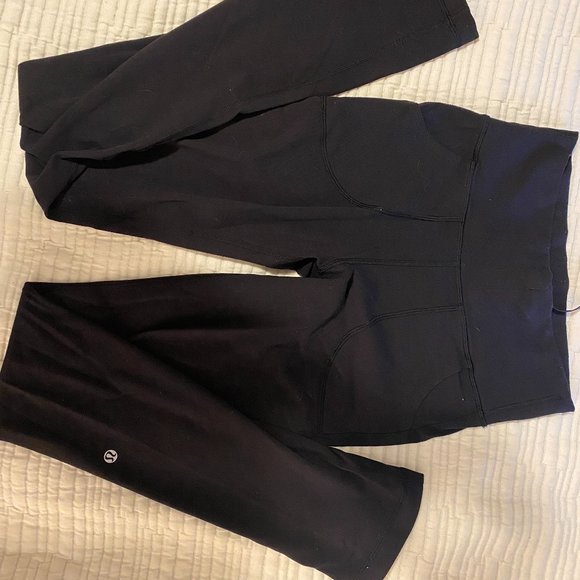 Lululemon straight-leg leggings black size 6 - Picture 1 of 3
